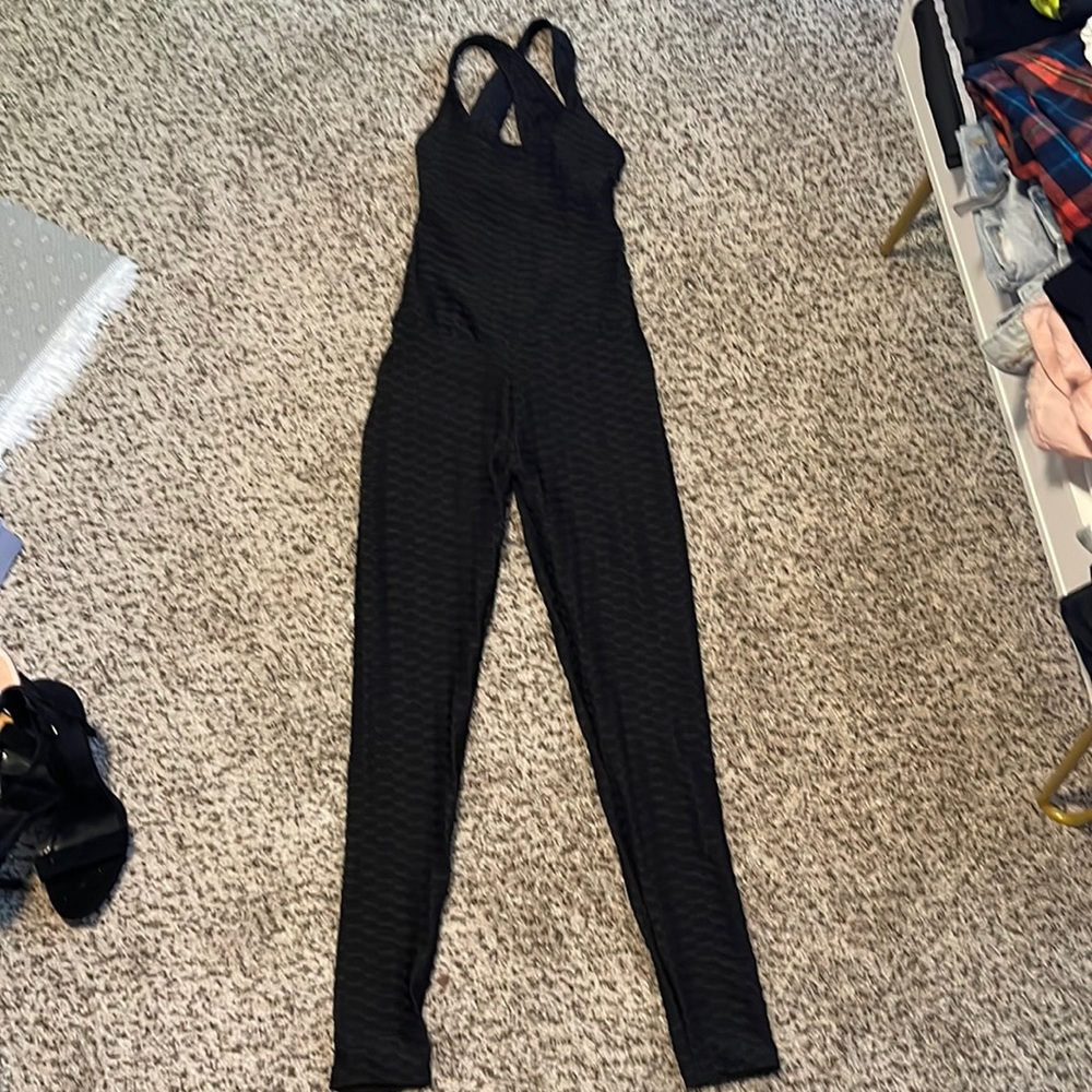Cross Open back romper